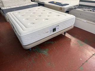 Base tapizada y colchón Relax Biotex 150x190