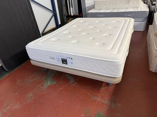 Base tapizada y colchón Relax Biotex 150x190