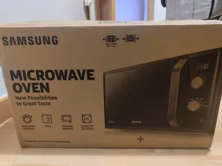 Microondas Samsung Grill Negro casi nuevo Con caja