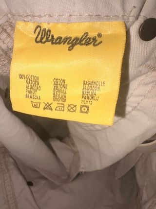 Pantaloni Wrangler Uomo Cotone Beige Taglia L