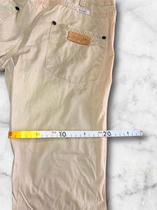 Pantaloni Wrangler Uomo Cotone Beige Taglia L
