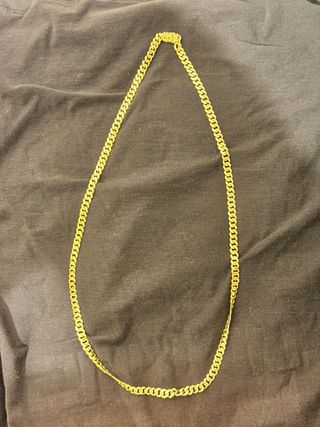 Cadena Oro 18k Maciza 70cm Broche Oro blanco