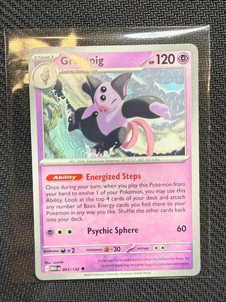 Carta Pokémon Grumpig 063/132 MEGA EVOLUTION