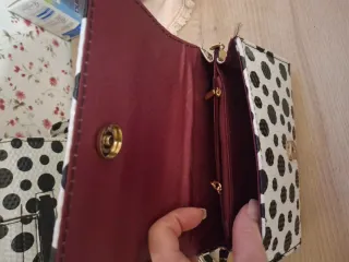 Set borse pois bianco e nero