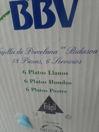 Vajilla Bidasoa Porcelana 18 Piezas
