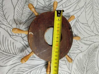 Barómetro timón náutico antiguo