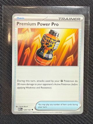 Carta Pokémon Premium Power Pro 124/132