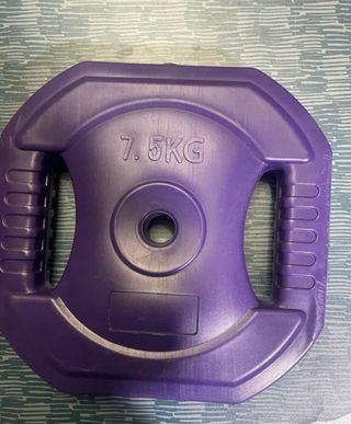 Disco de pesa 7.5kg morado
