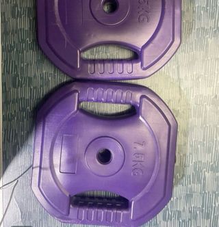 Disco de pesa 7.5kg morado