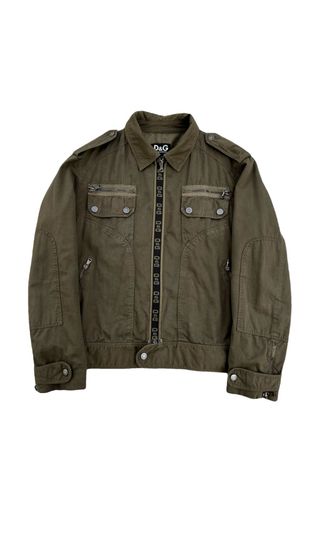 Chaqueta D&G Verde Militar