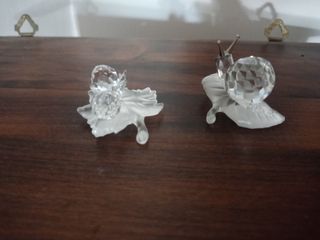 Set 2 Lumache Swarovski Cristallo