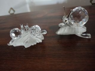 Set 2 Lumache Swarovski Cristallo