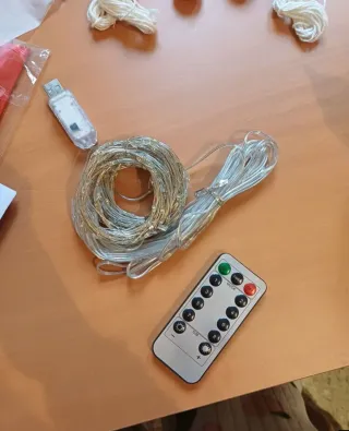 Cortina luces LED con mando