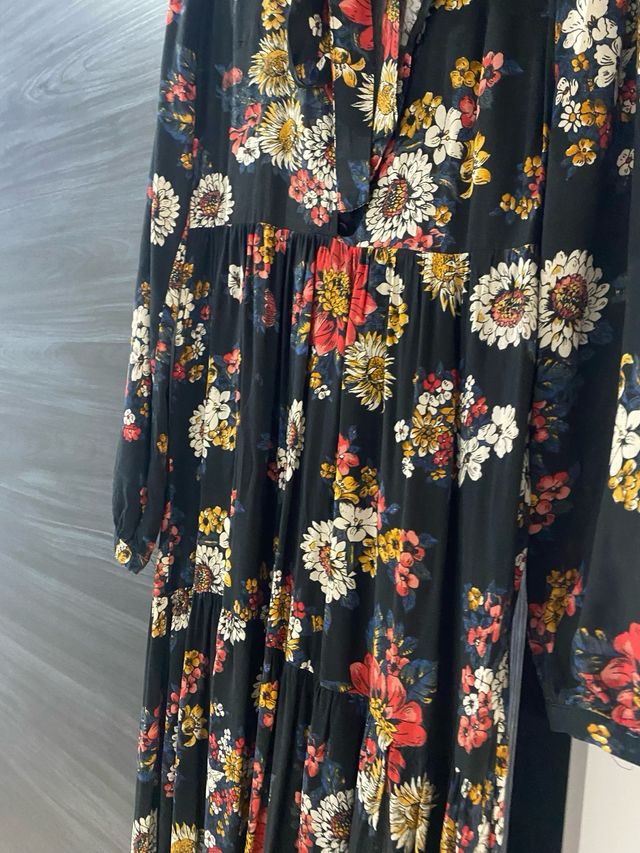 Vestido Zara Estampado Largo