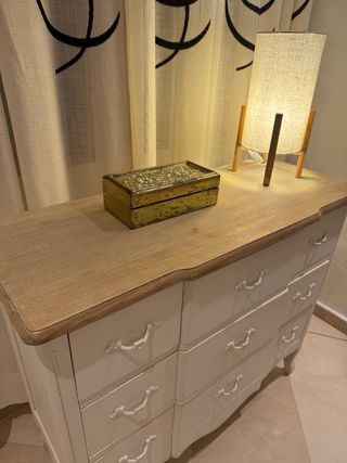 Cómoda Barroca Blanca y Dorada