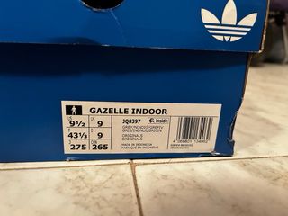 Zapatillas Adidas Gazelle grises y azules