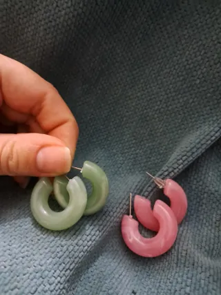 Pack de pendientes multicolor