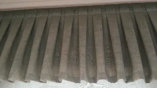 Cortinas variadas con estores.