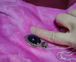 Colgante Vintage Plata Amatista