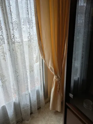 Cortinas Salón color melocotón