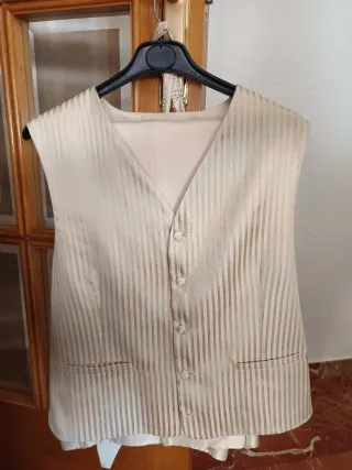 Traje de Novio Beige/Dorado