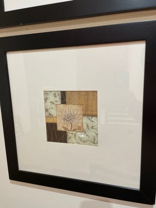 Juego de 2 cuadros decorativos florales