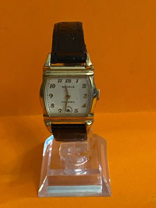 Orologio Benrus Uomo Vintage Oro Nero