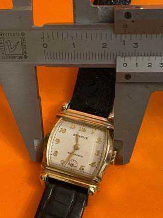 Orologio Benrus Uomo Vintage Oro Nero