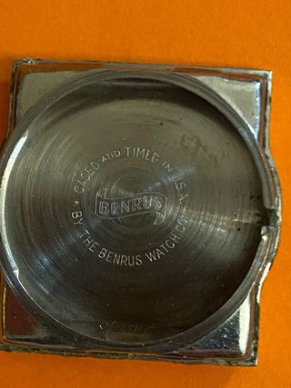 Orologio Benrus Uomo Vintage Oro Nero