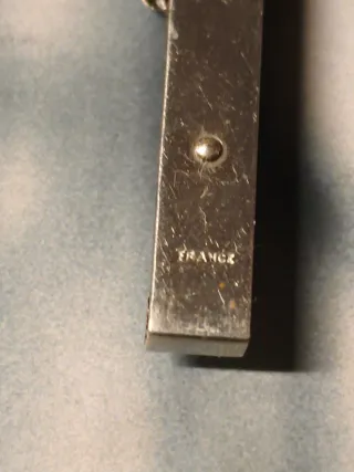 Crucifijo antiguo madera y plata