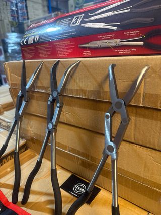 Alicates de punta larga de doble articulación