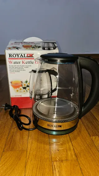 Bollitore Elettrico 2L 2000W Vetro Nuovo Te tisane