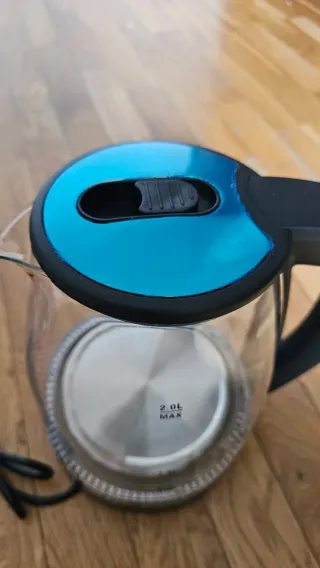 Bollitore Elettrico 2L 2000W Vetro Nuovo Te tisane