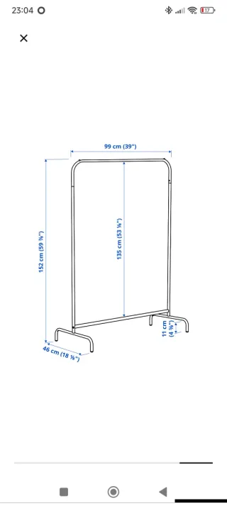 Burro perchero metálico blanco