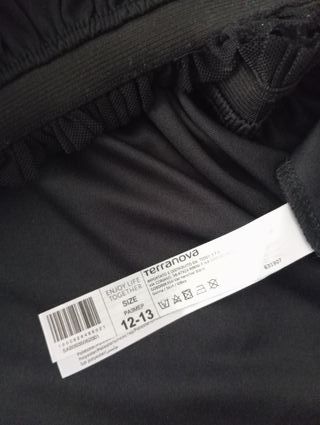 Gonna bambina tulle nero ricamato