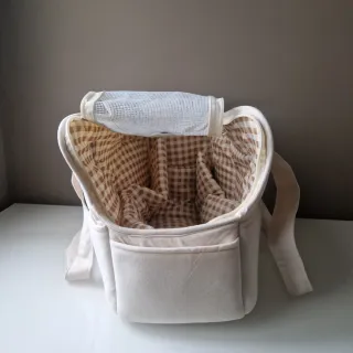 Bolso Transportín perro toy o Mascota pequeña Beig