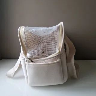 Bolso Transportín perro toy o Mascota pequeña Beig