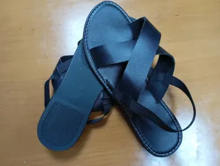 Sandália Preta Verão Nova Nunca Usada