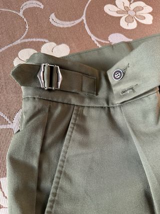Pantalón de vestir verde hombre