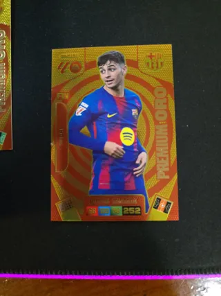 Lote 14 cartas Adrenalyn 2025-26 sobre Premium Oro