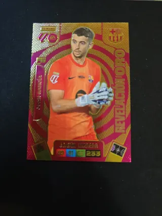 Lote 14 cartas Adrenalyn 2025-26 sobre Premium Oro