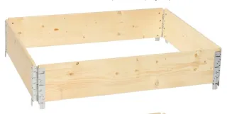 Bancada para huerto de madera