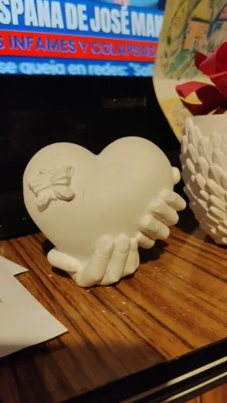 Figuritas de escayola especial san Valentín