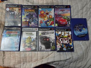 Lote 9 Jogos PS2 - Diversos Gêneros