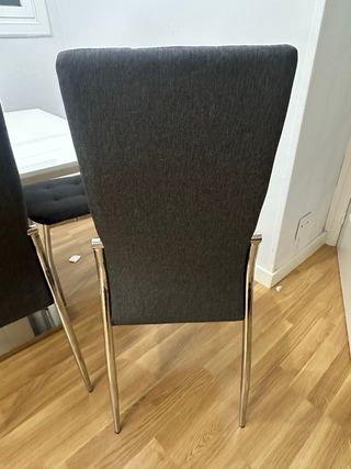 Mesa comedor extensible lacado blanco  brillante