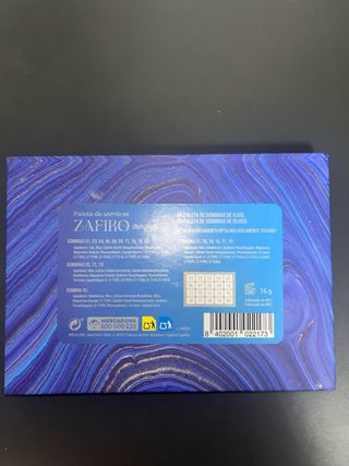 Paleta de sombras Zafiro Deliplus