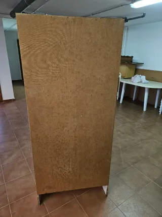 Alacena de cocina madera y blanco