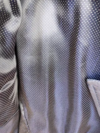 Cazadora Cuero Massimo Dutti Azul