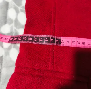 Abrigo Militar Rojo Cortefiel Talla M