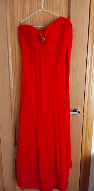 Vestido rojo Purificación García talla 42
